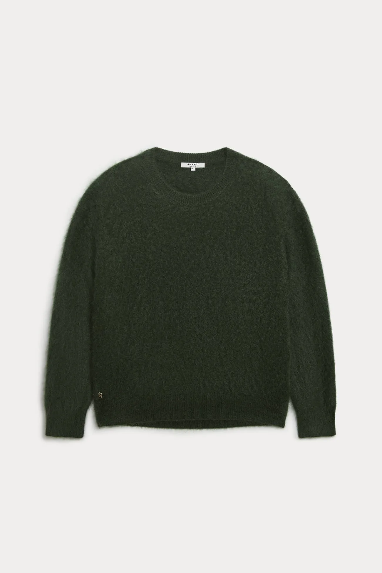 AGNES BRUSHED CASHMERE CREWNECK SWEATER