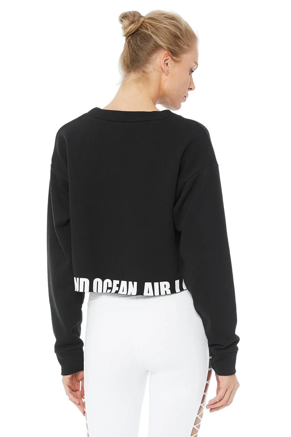 Air Land Ocean Crew Pullover - Black