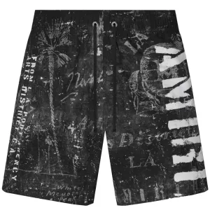 Amiri Stencil Military Logo Swimshorts