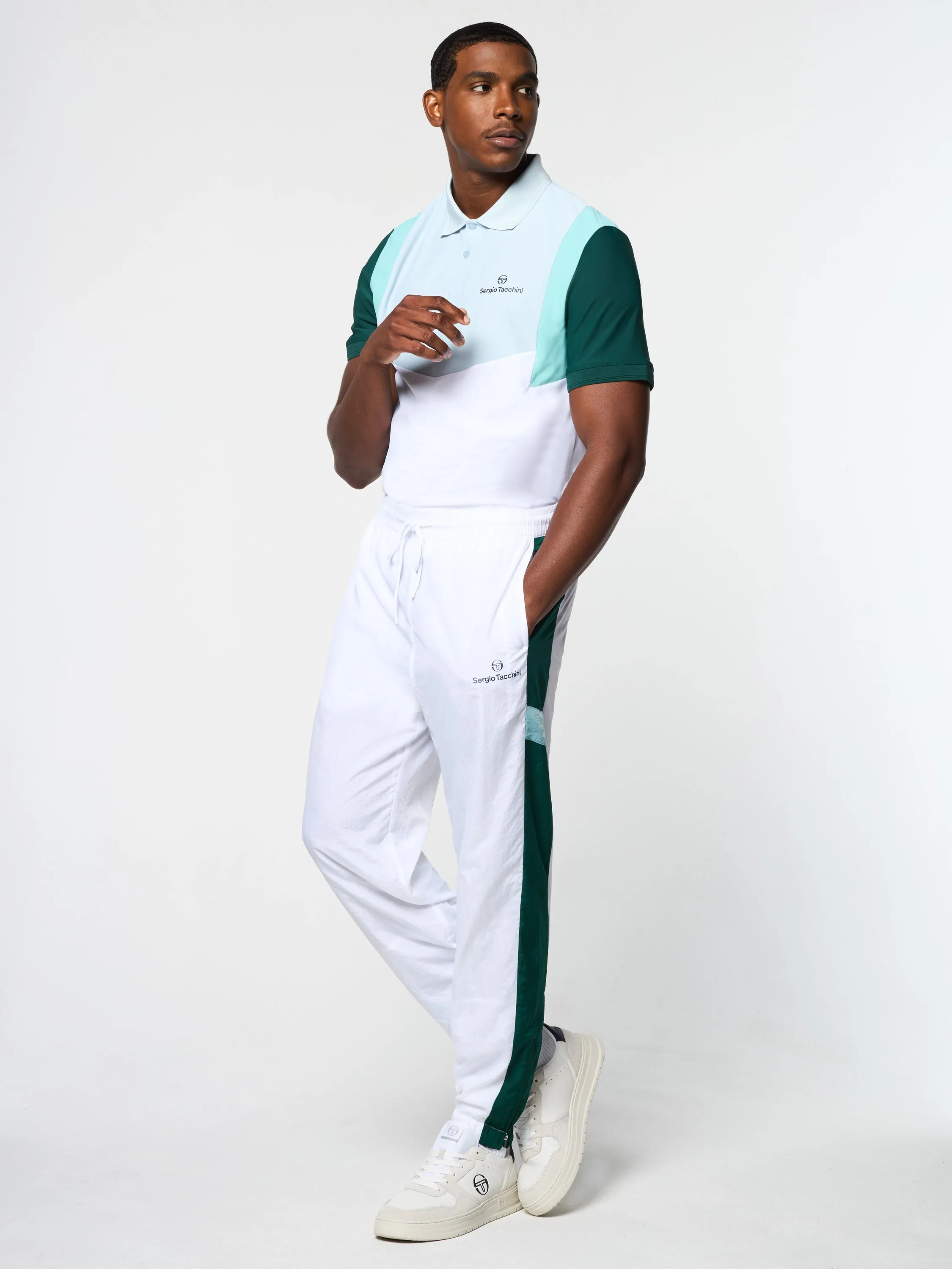 Angolo Track Pant- Brilliant White