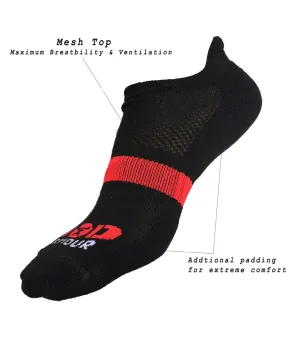 Ankle Length Breathable Training Socks Black