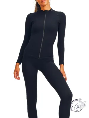 Athletic Ribbed Seamless Jacket