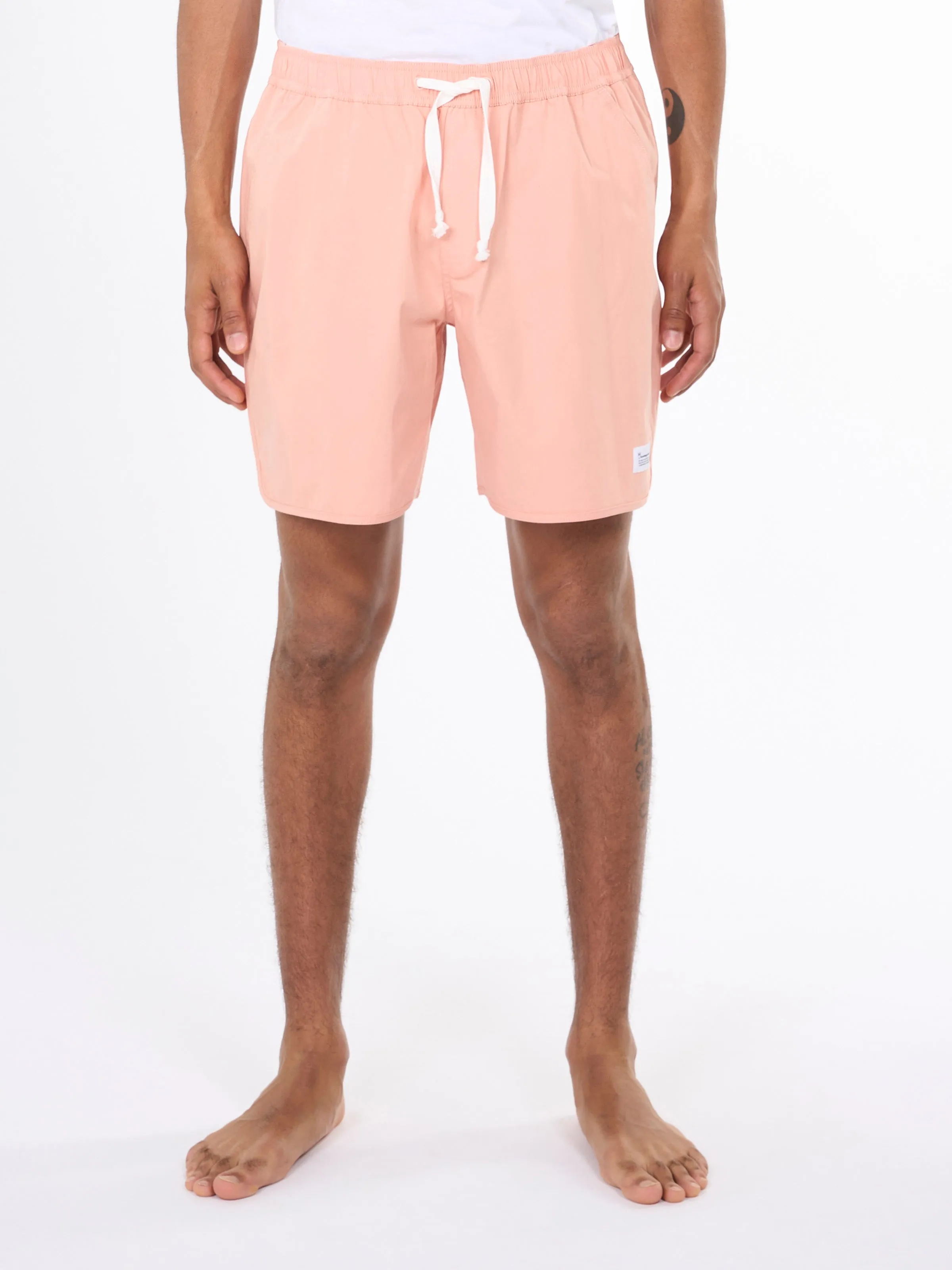 Boardwalk shorts with elastic waist - Coral Pink