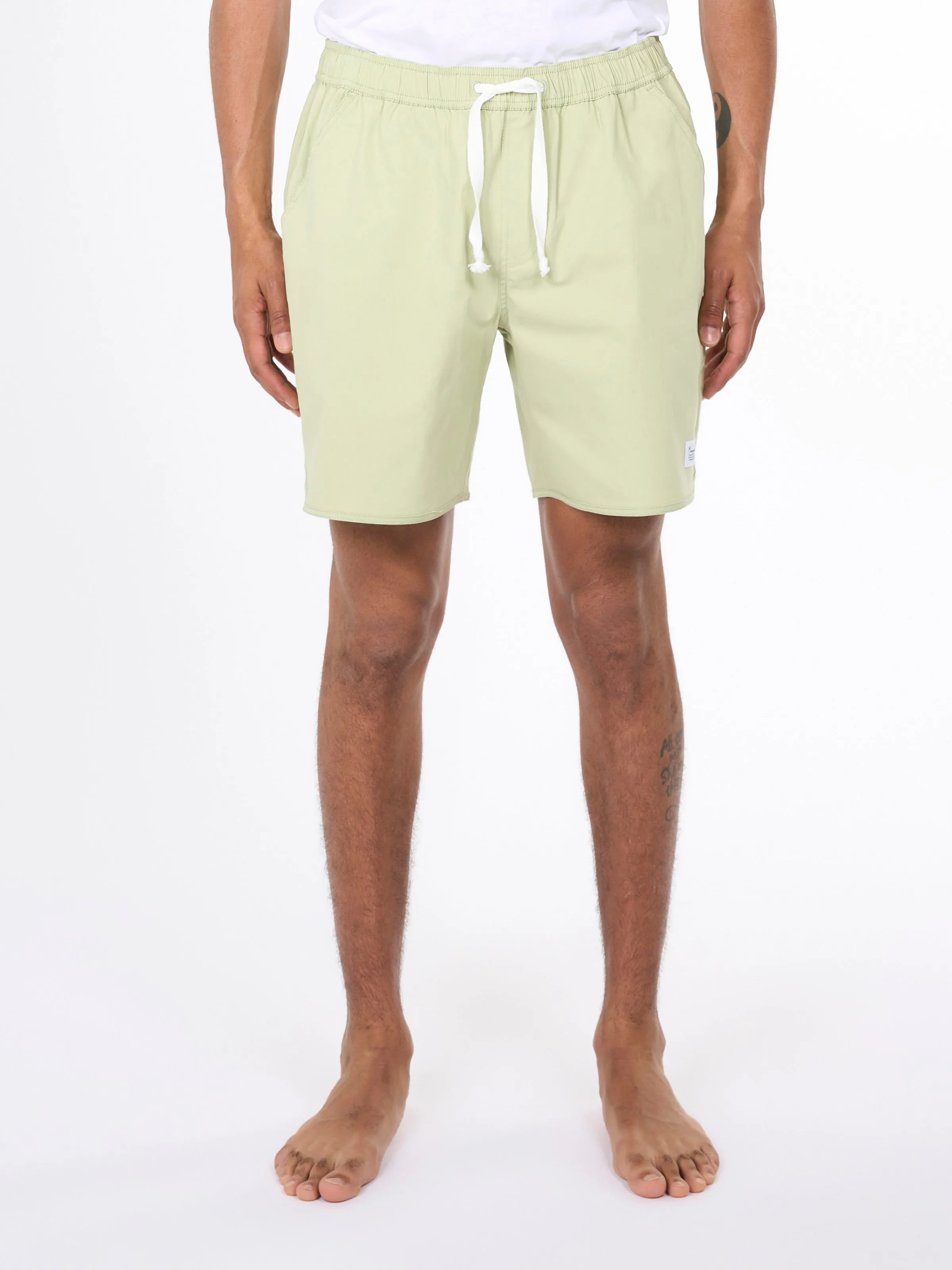 Boardwalk shorts with elastic waist - Swamp