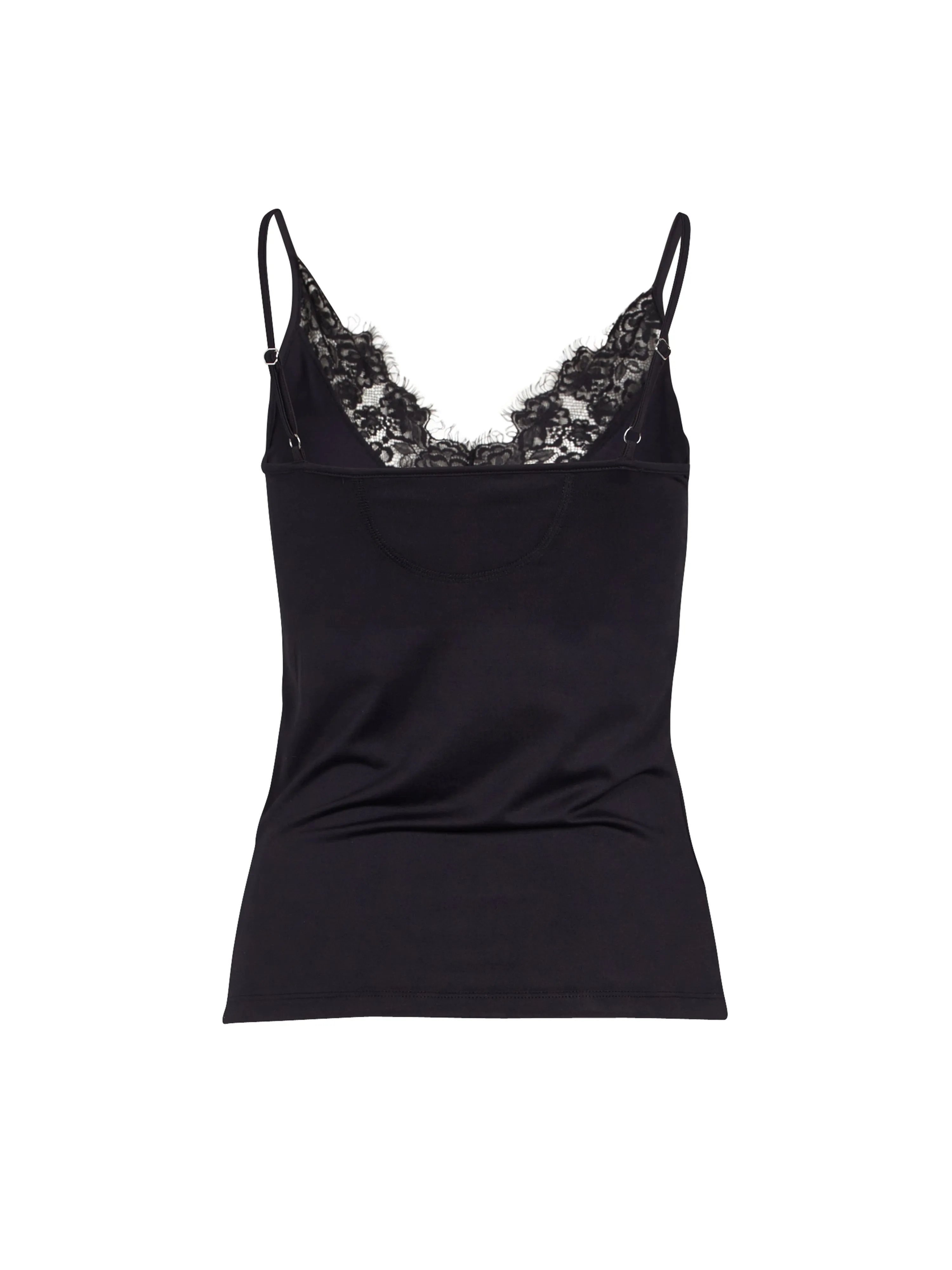 BOW lace top - Black