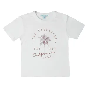 BOY'S T-SHIRT WHITE PALMS