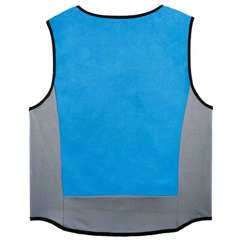 Chill-its 6667 Wet Evaporative Pva Cooling Vest With Zipper, Pva, 3x-large, Blue, Ships In 1-3 Business Days