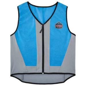 Chill-its 6667 Wet Evaporative Pva Cooling Vest With Zipper, Pva, 3x-large, Blue, Ships In 1-3 Business Days