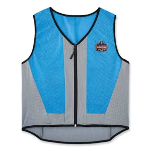 Chill-its 6667 Wet Evaporative Pva Cooling Vest With Zipper, Pva, Large, Blue, Ships In 1-3 Business Days