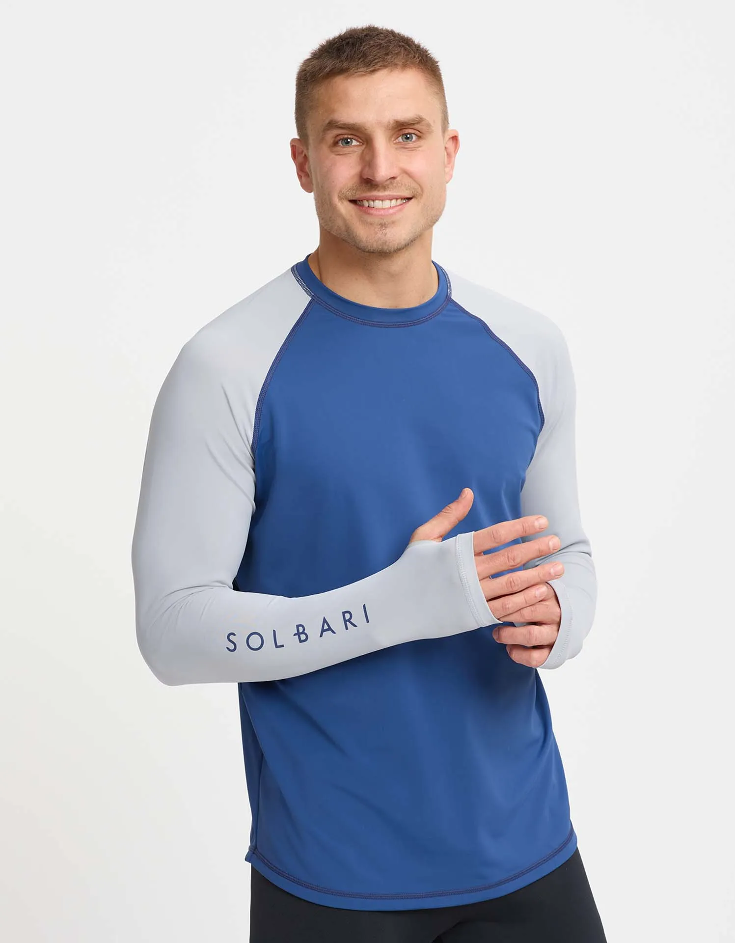 Colour Block Long Sleeve Rashguard UPF 50  I Aqua Sport Collection