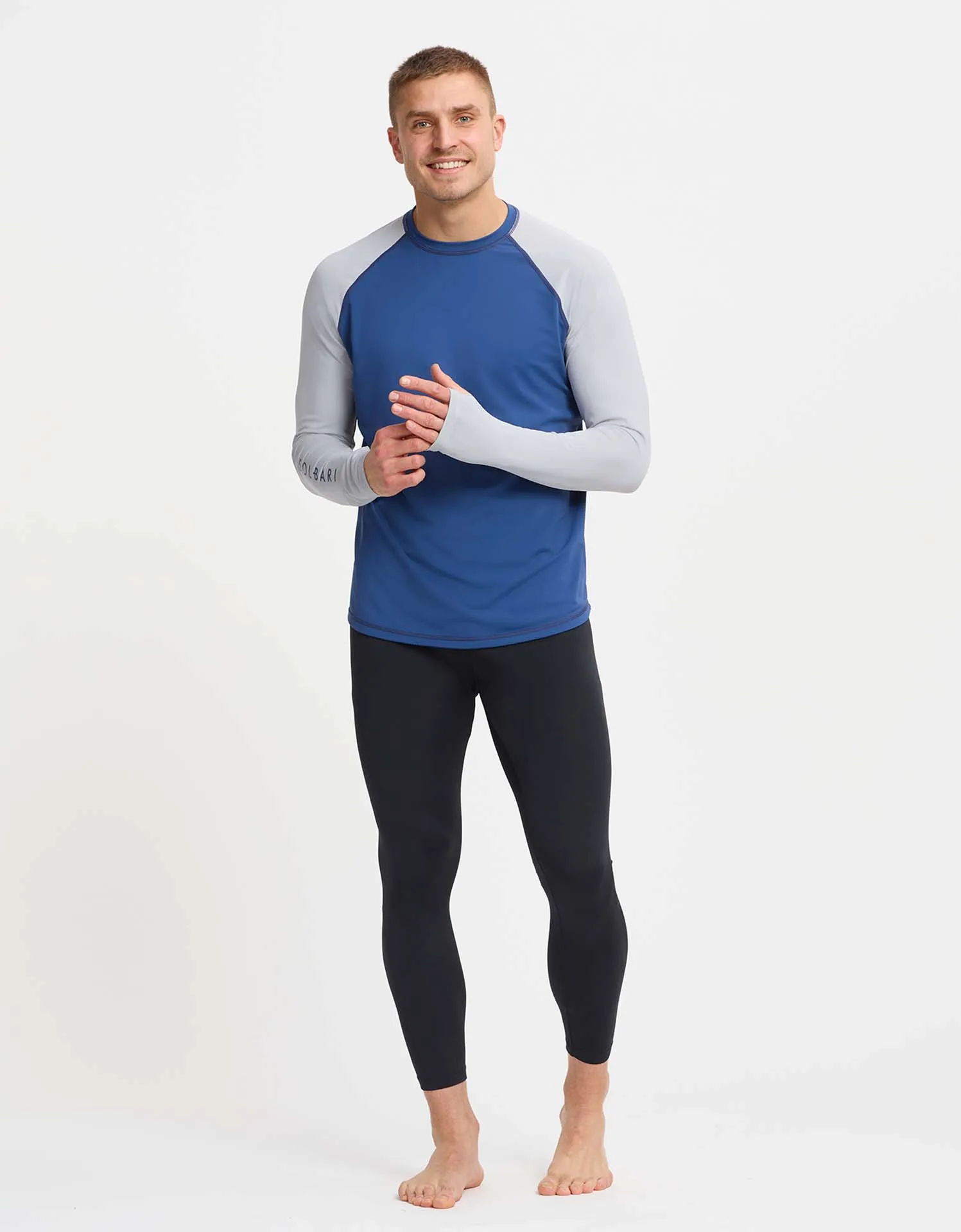 Colour Block Long Sleeve Rashguard UPF 50  I Aqua Sport Collection