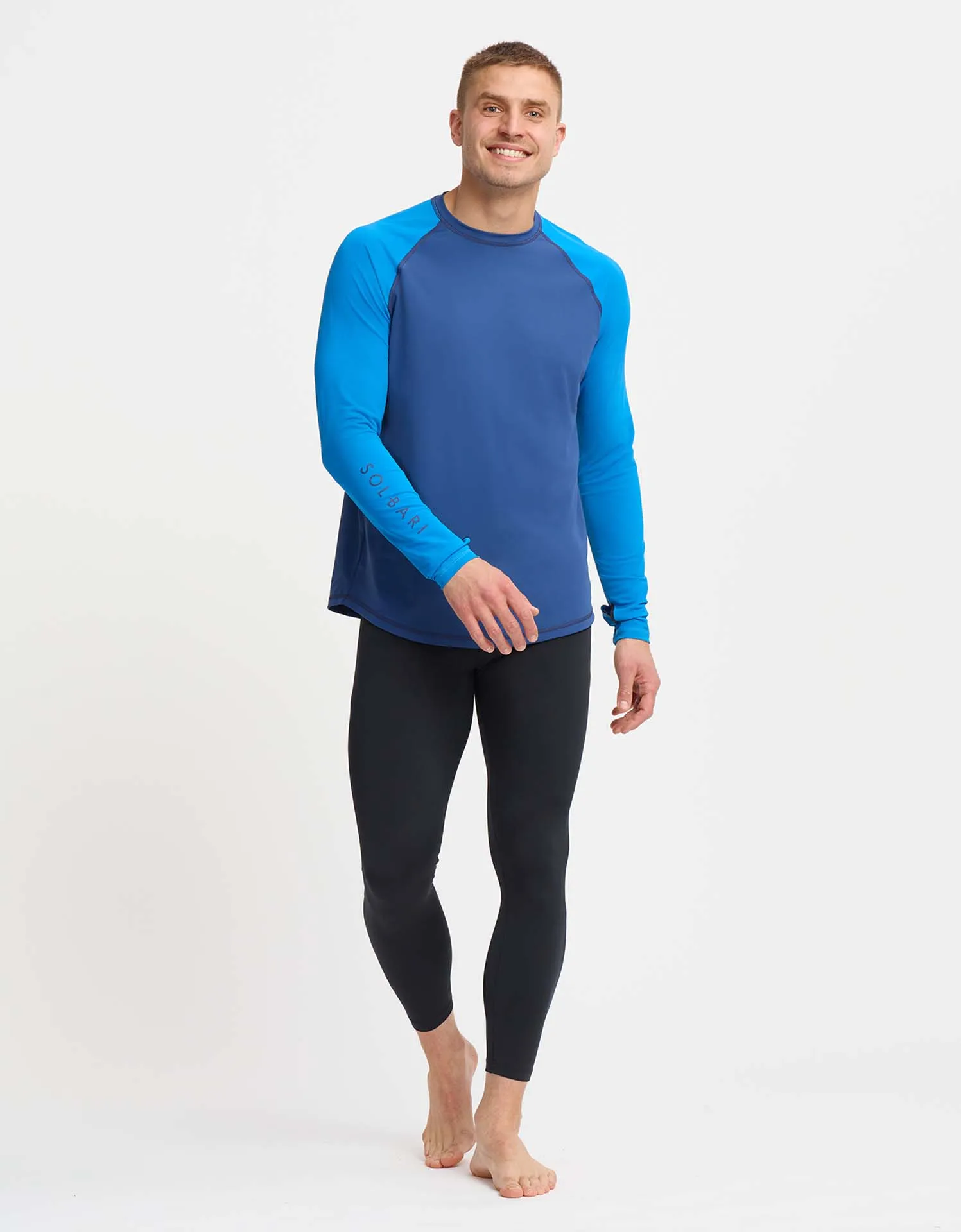 Colour Block Long Sleeve Rashguard UPF 50  I Aqua Sport Collection