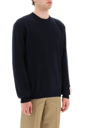 davis cotton sweater with logo