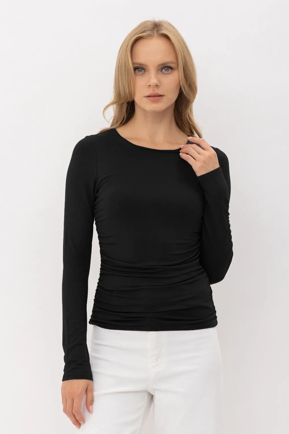 Double Layer Long Sleeve Basic Top