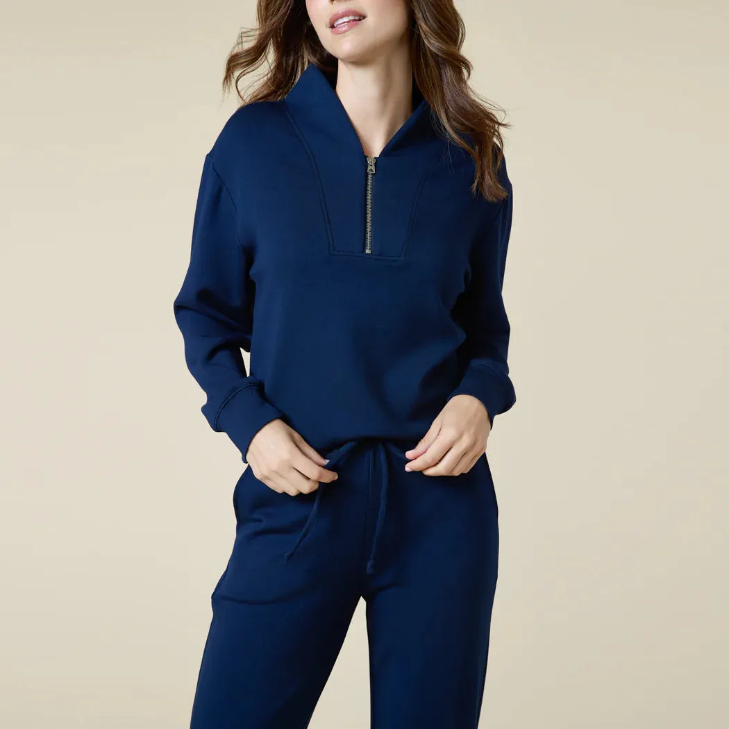 DreamTech 1/4 Zip Jogger Set - Midnight