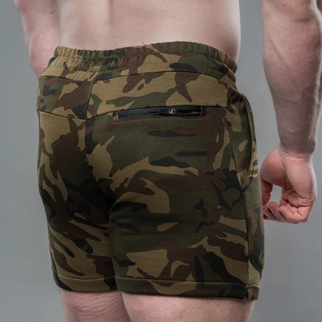 Embossed Shorts (Green Camo)