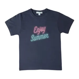 Enjoy Summer T-shirt Navy