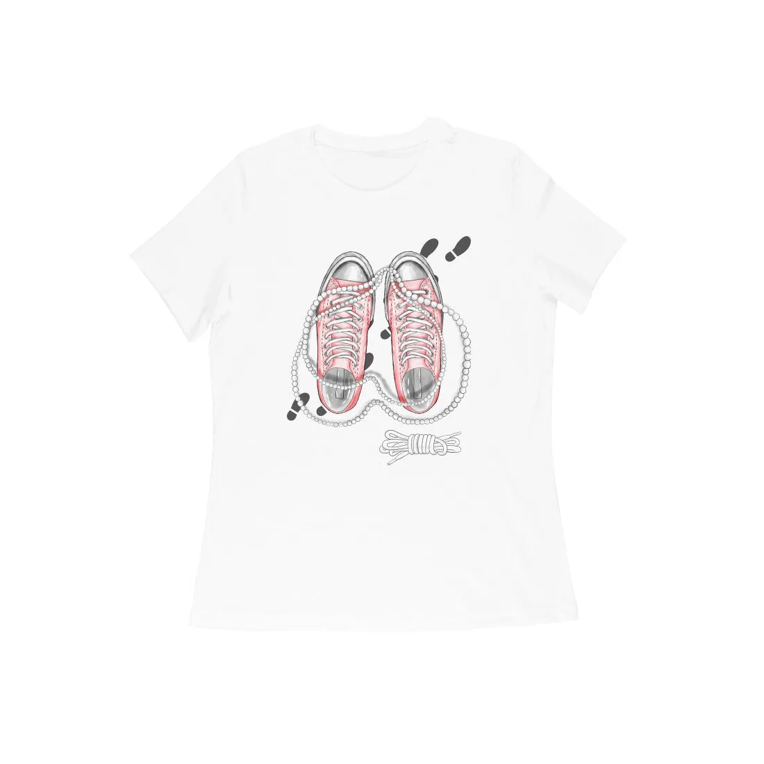 Female Round Neck Half Sleeve - Converse Couture T-shirt