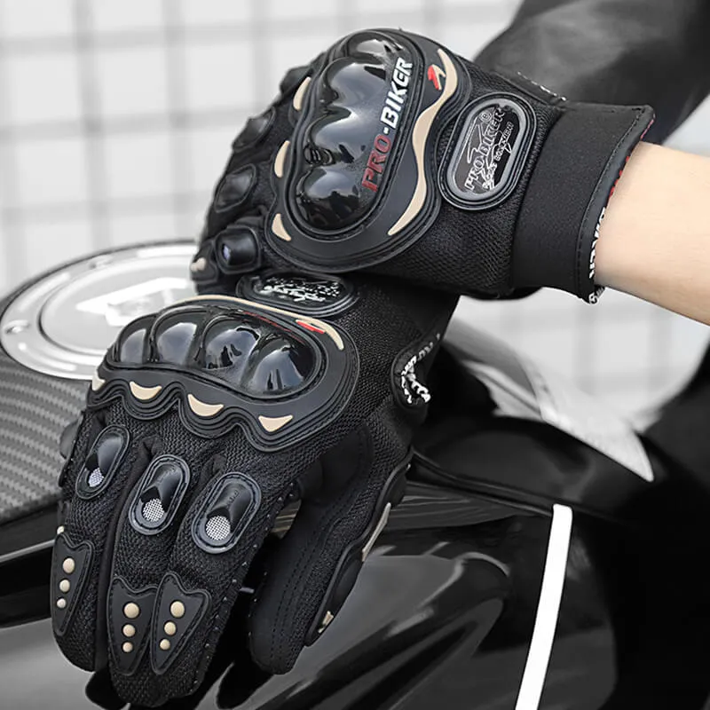 Full Finger Breathable Mesh Biker Gloves