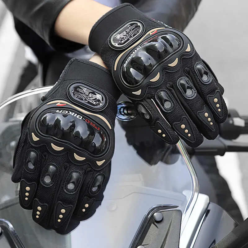 Full Finger Breathable Mesh Biker Gloves