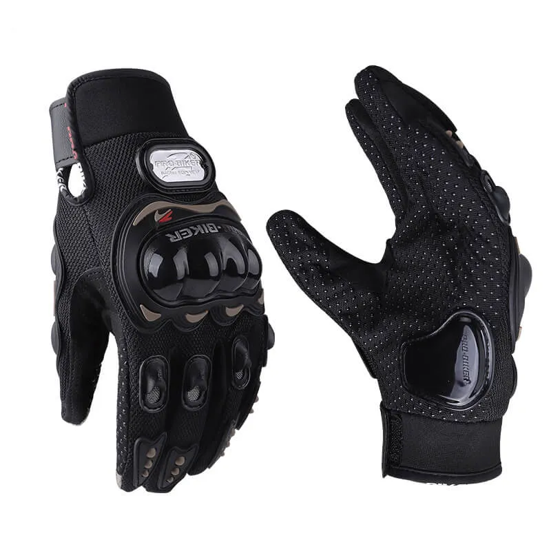 Full Finger Breathable Mesh Biker Gloves