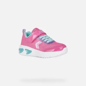 Geox Kids Assister Girls Light-Up Sneaker (Little Kid)