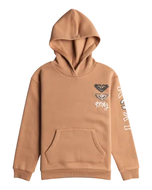 Girls Surf Feeling Hoodie in Camel