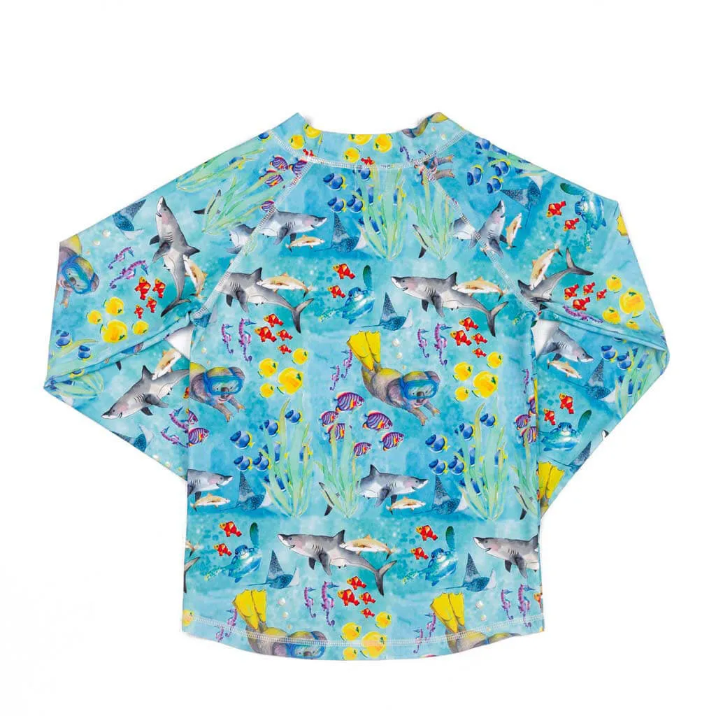 Great Barrier Reef Kids' Rash Top