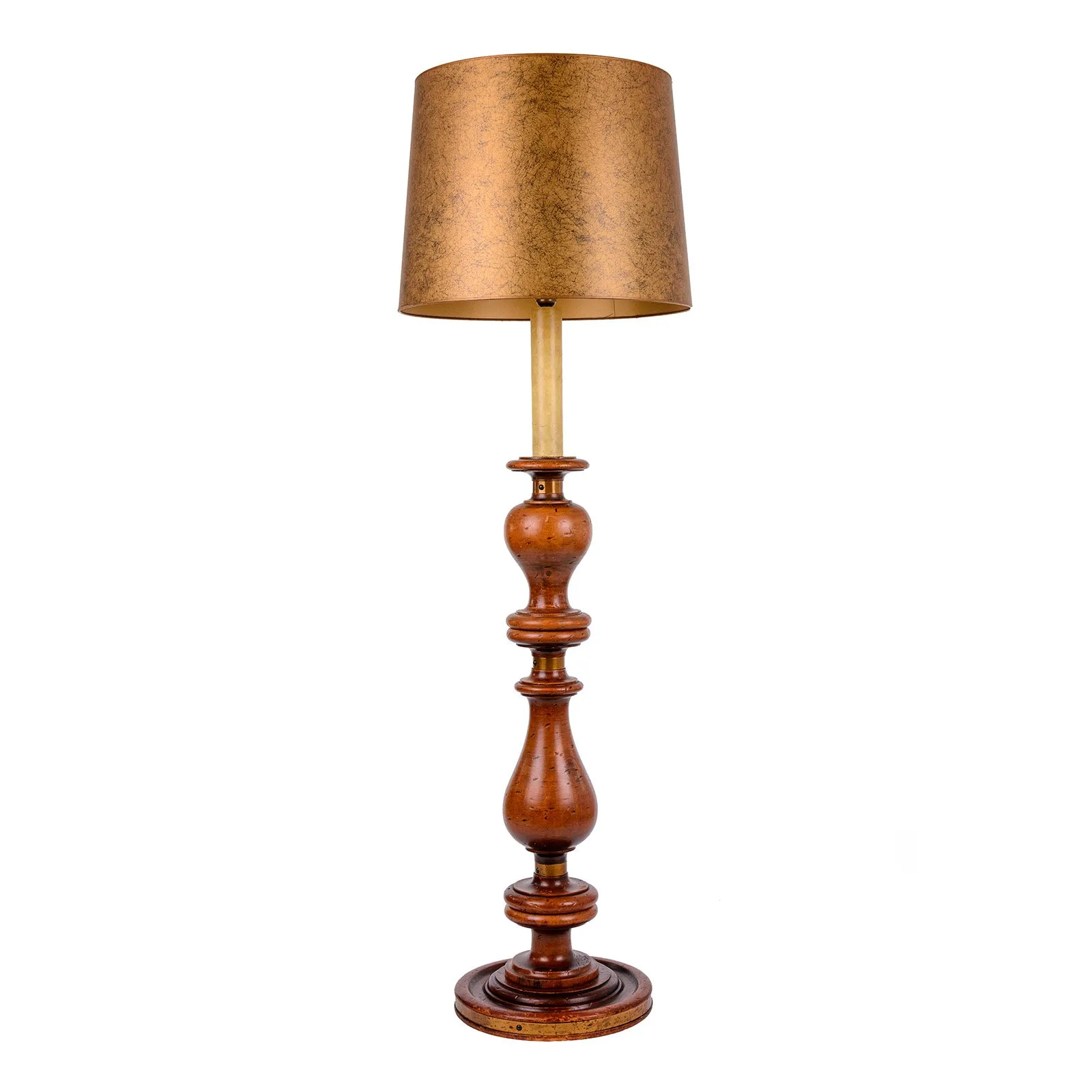 Helorus floor lamp, wooden base