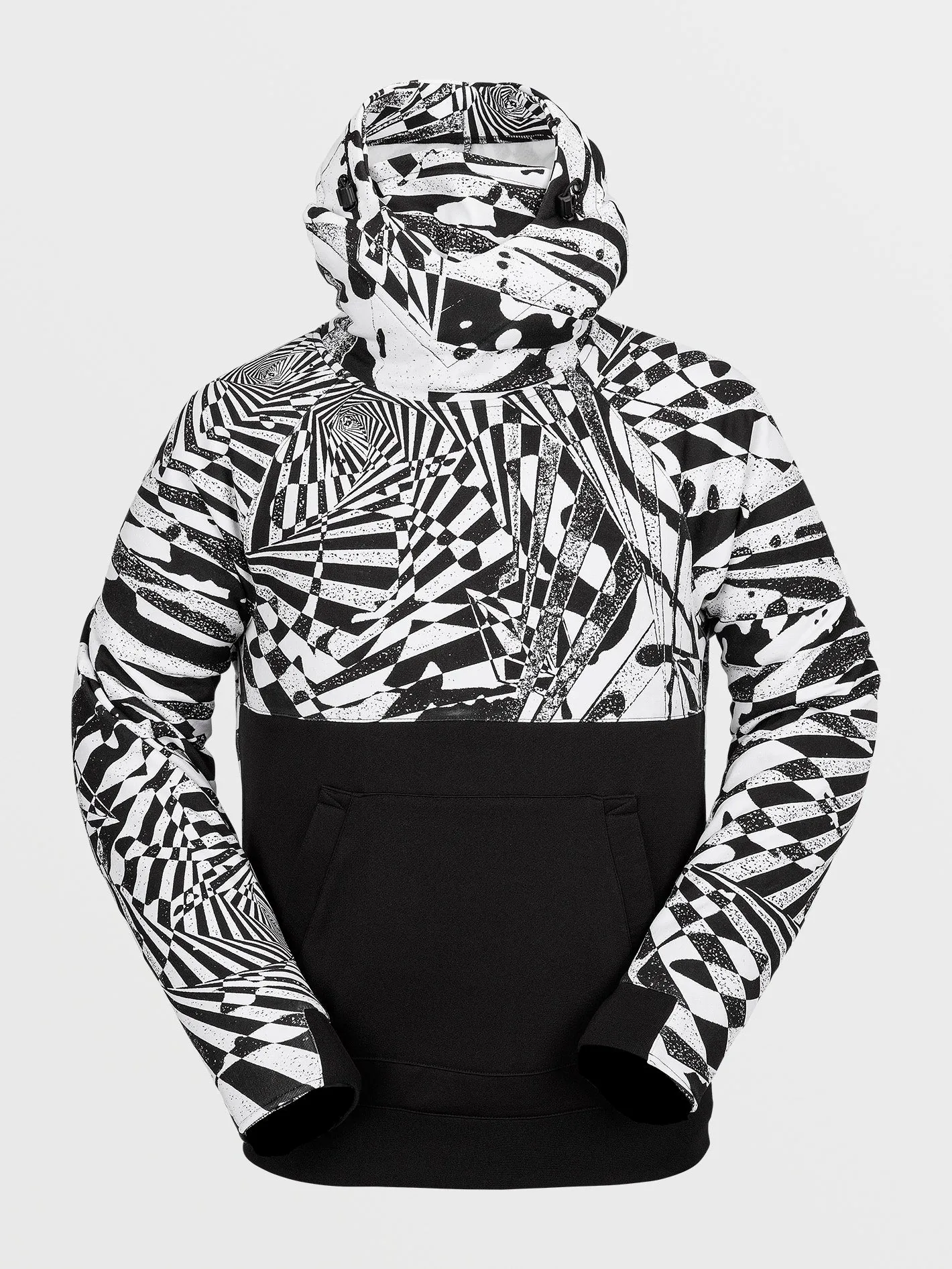 Hydro Riding Hoodie - BLACK WHITE