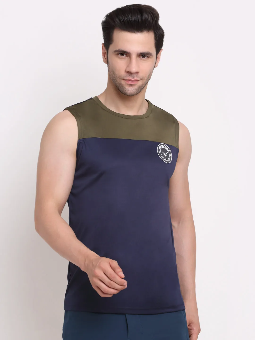 Invincible Men's Color Block Sleeveless Tee