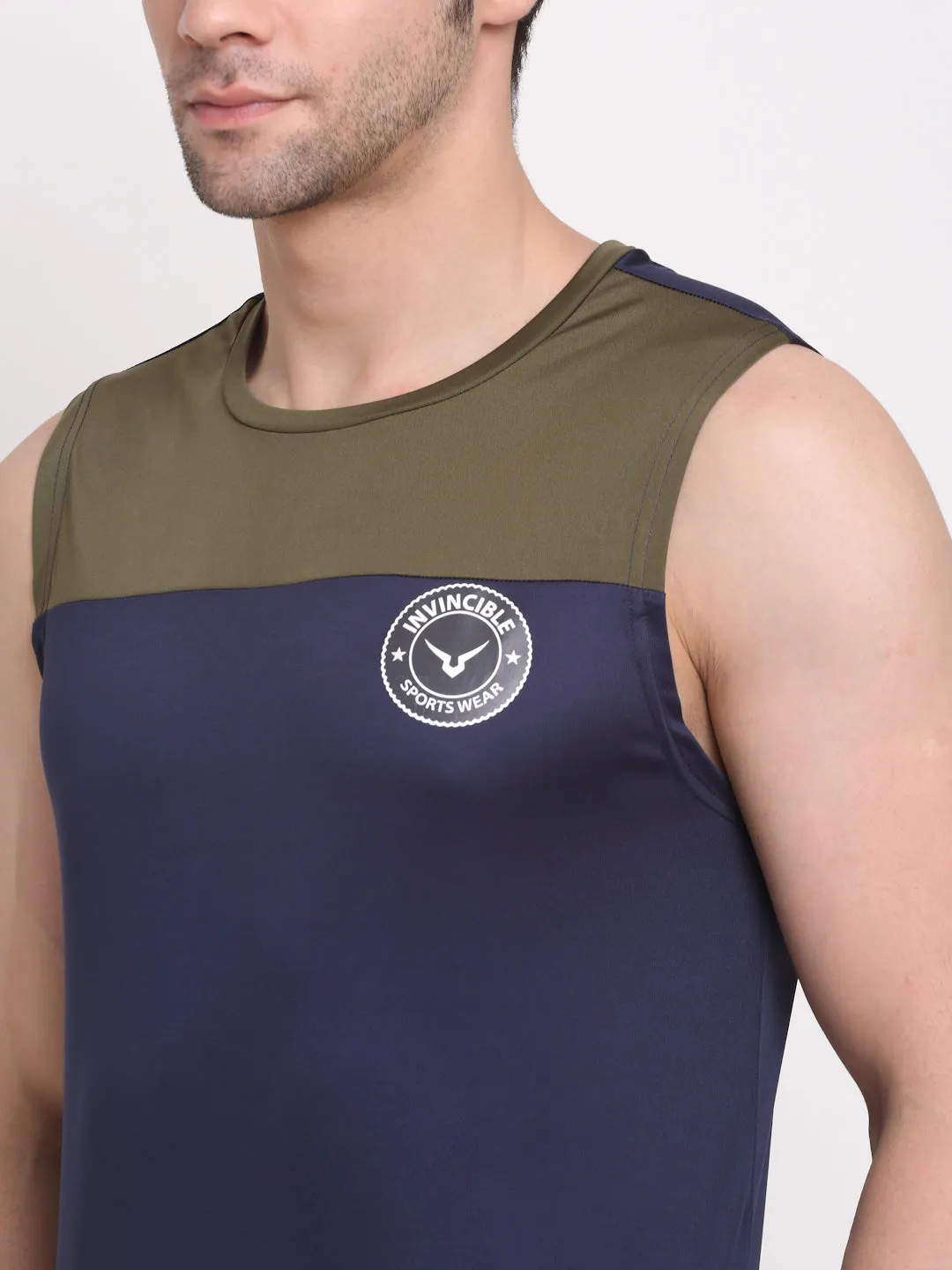 Invincible Men's Color Block Sleeveless Tee