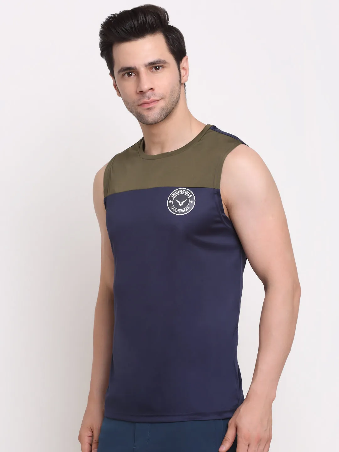 Invincible Men's Color Block Sleeveless Tee