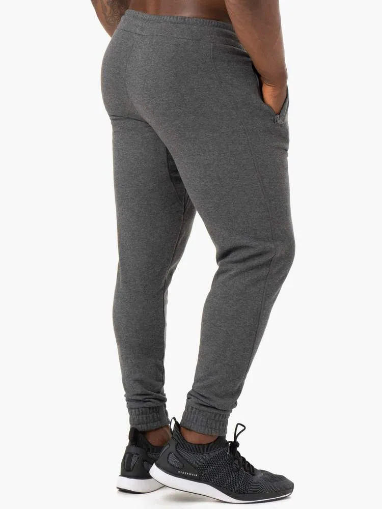 IRON TRACK PANTS - CHARCOAL MARL