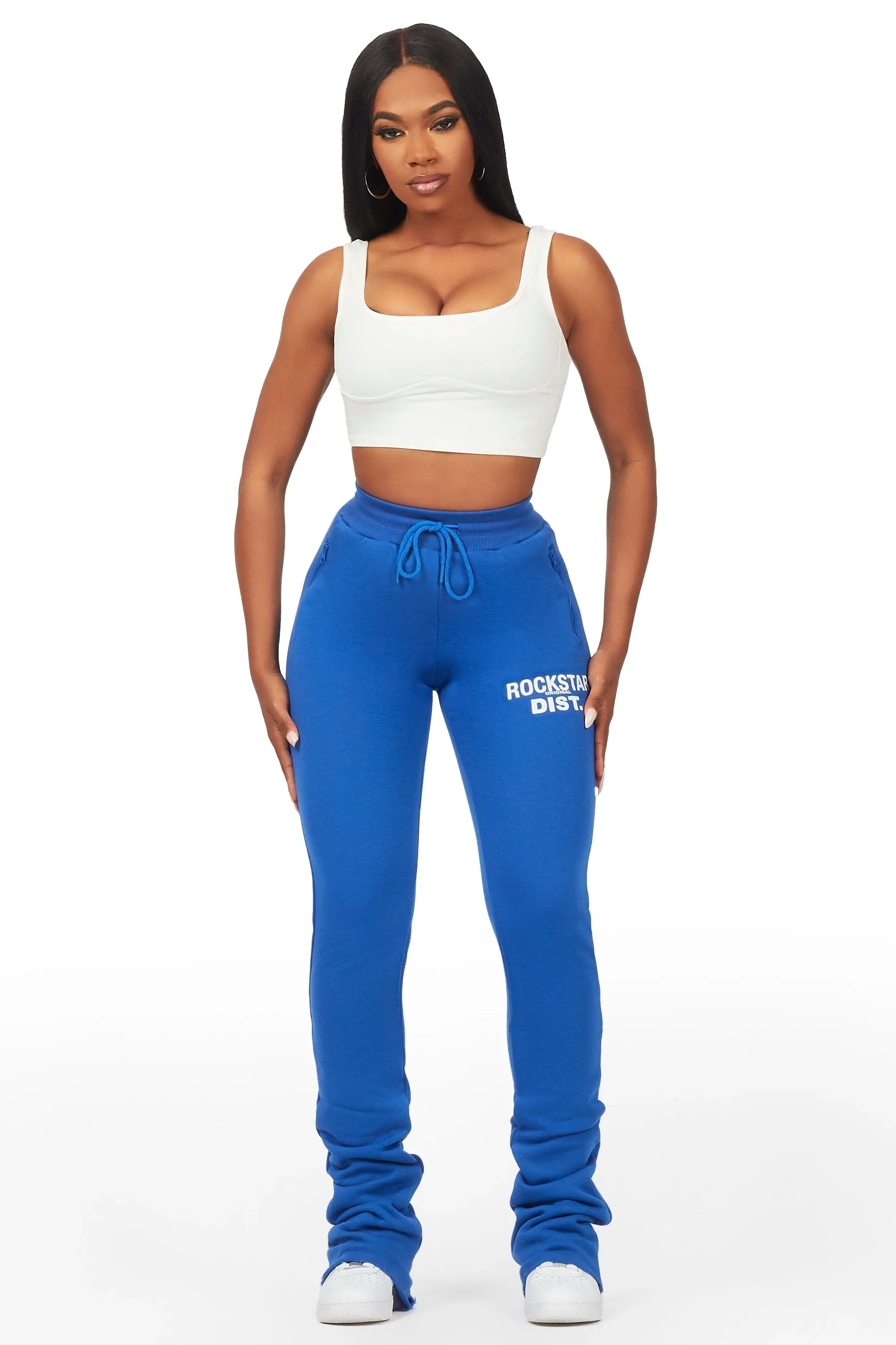 Juliana Blue Super Stacked Track Pant