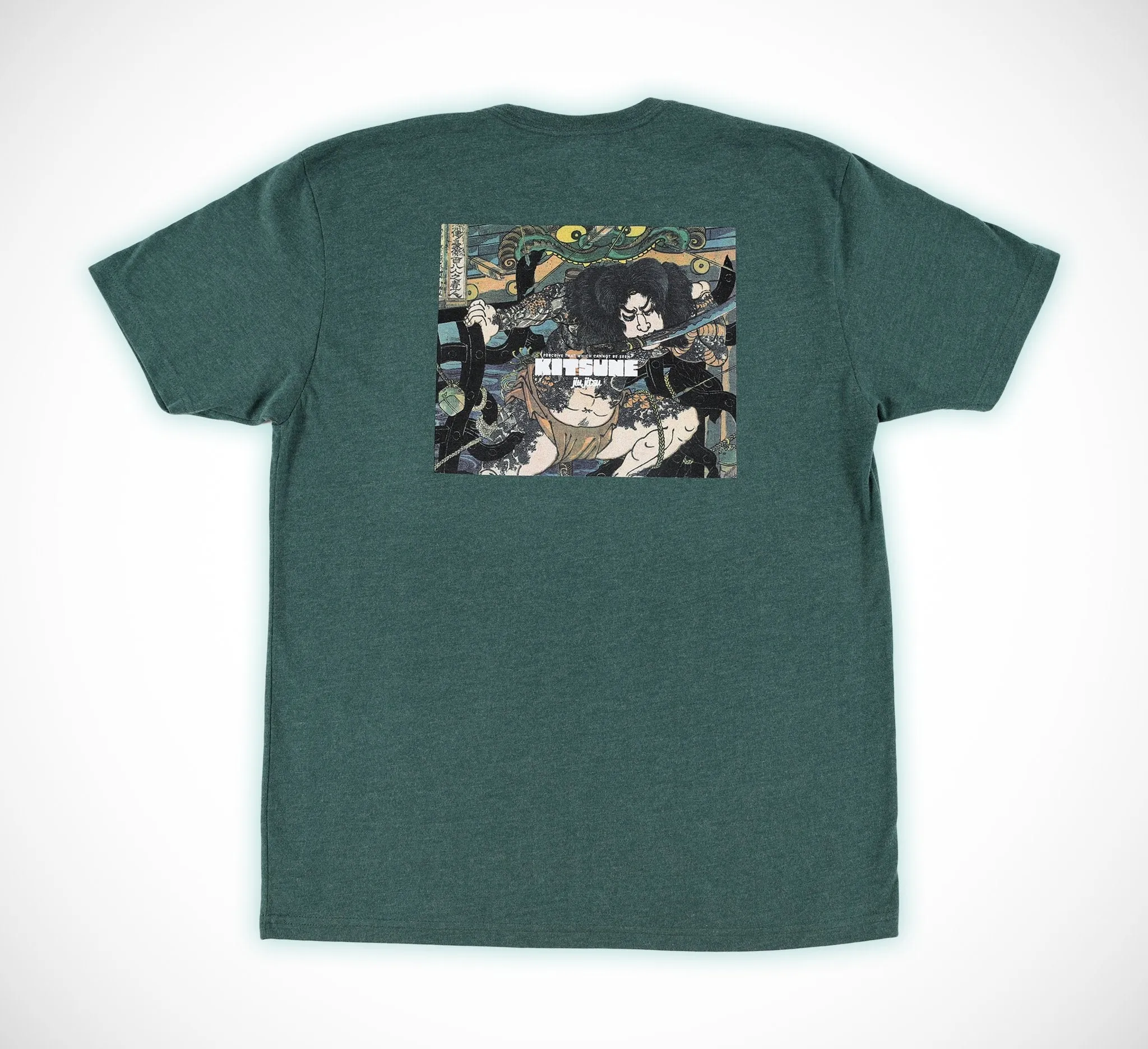 Kitsune BOX T-Shirt - Green Edition (Sueded Blend)