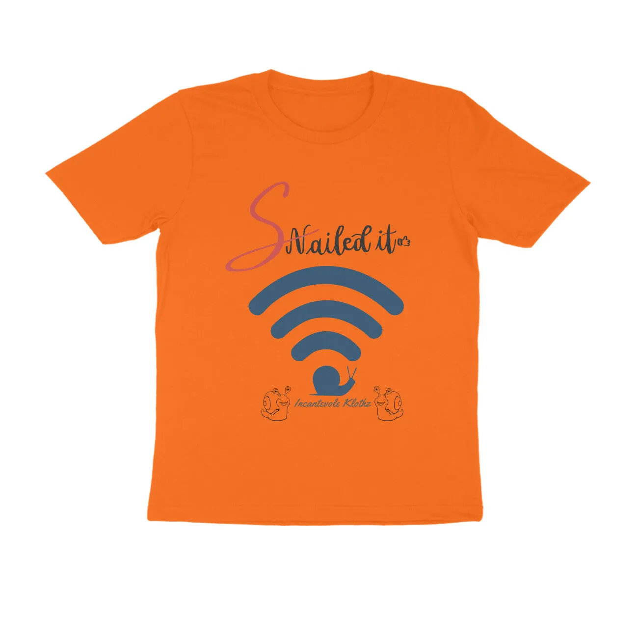 Male Round Neck Half Sleeves - Snailed It T-shirt