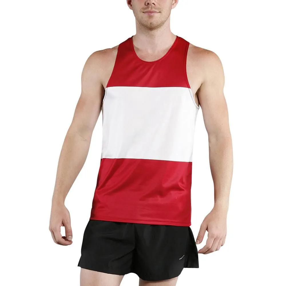 Men's Competitor Lite Printed Singlet [A-B] - Austria