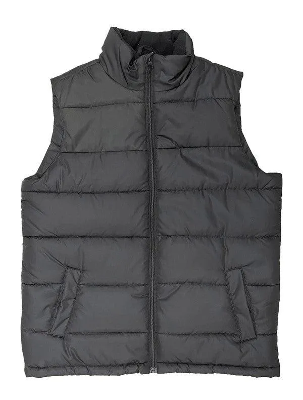 Mens Solid and Two Tone Padded Winter Vests