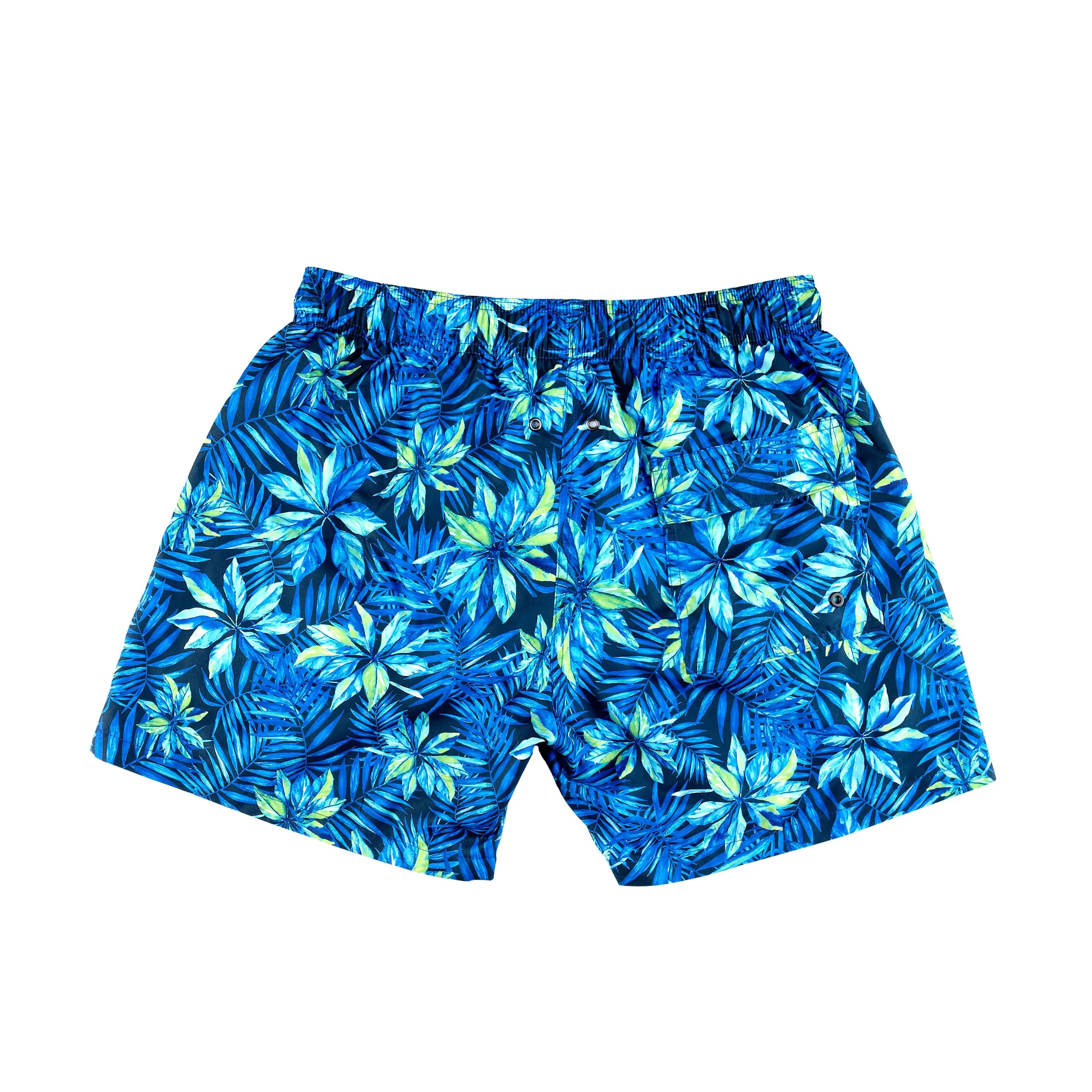 MEN'S SWIM SHORTS GREEN LEAVES