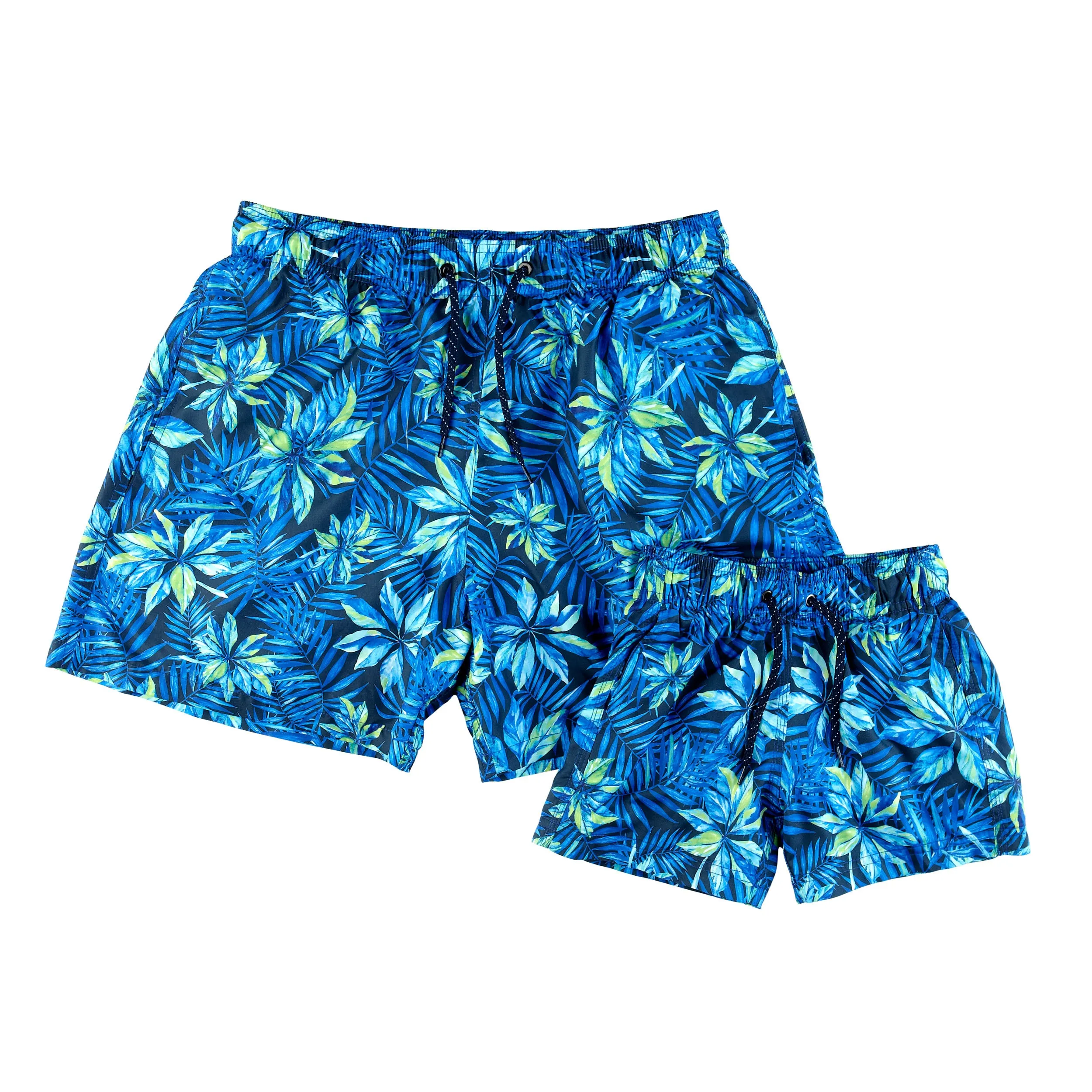 MEN'S SWIM SHORTS GREEN LEAVES