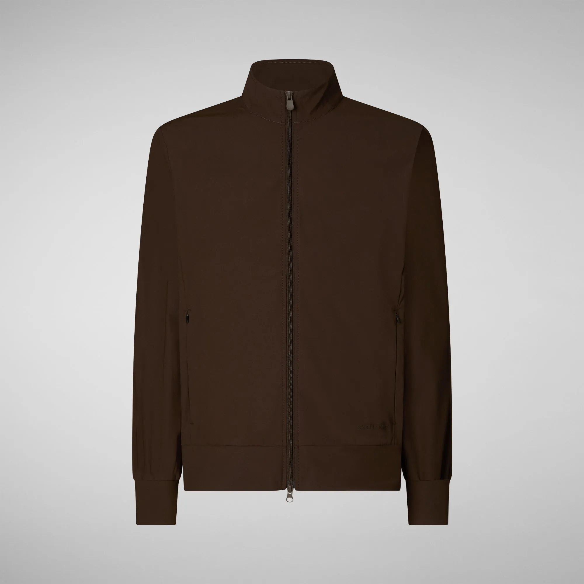 Men's Tulio Zip-Up Sweatshirt in Cocoa Brown