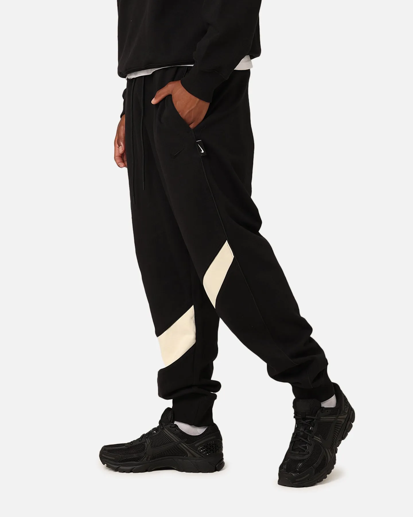 Nike Swoosh Fleece Track Pants Black/Coconut Milk