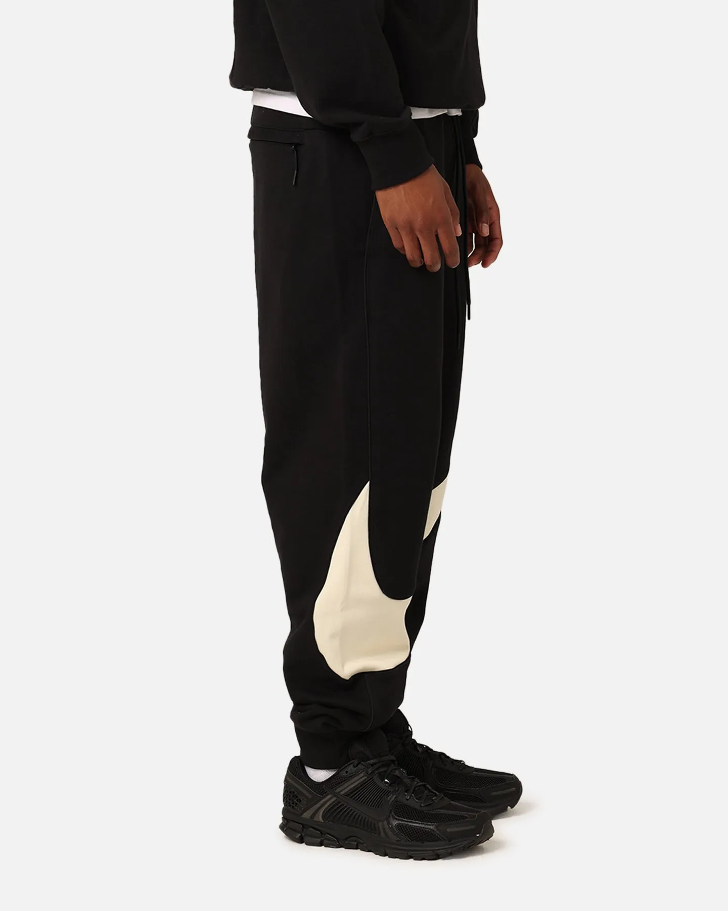 Nike Swoosh Fleece Track Pants Black/Coconut Milk