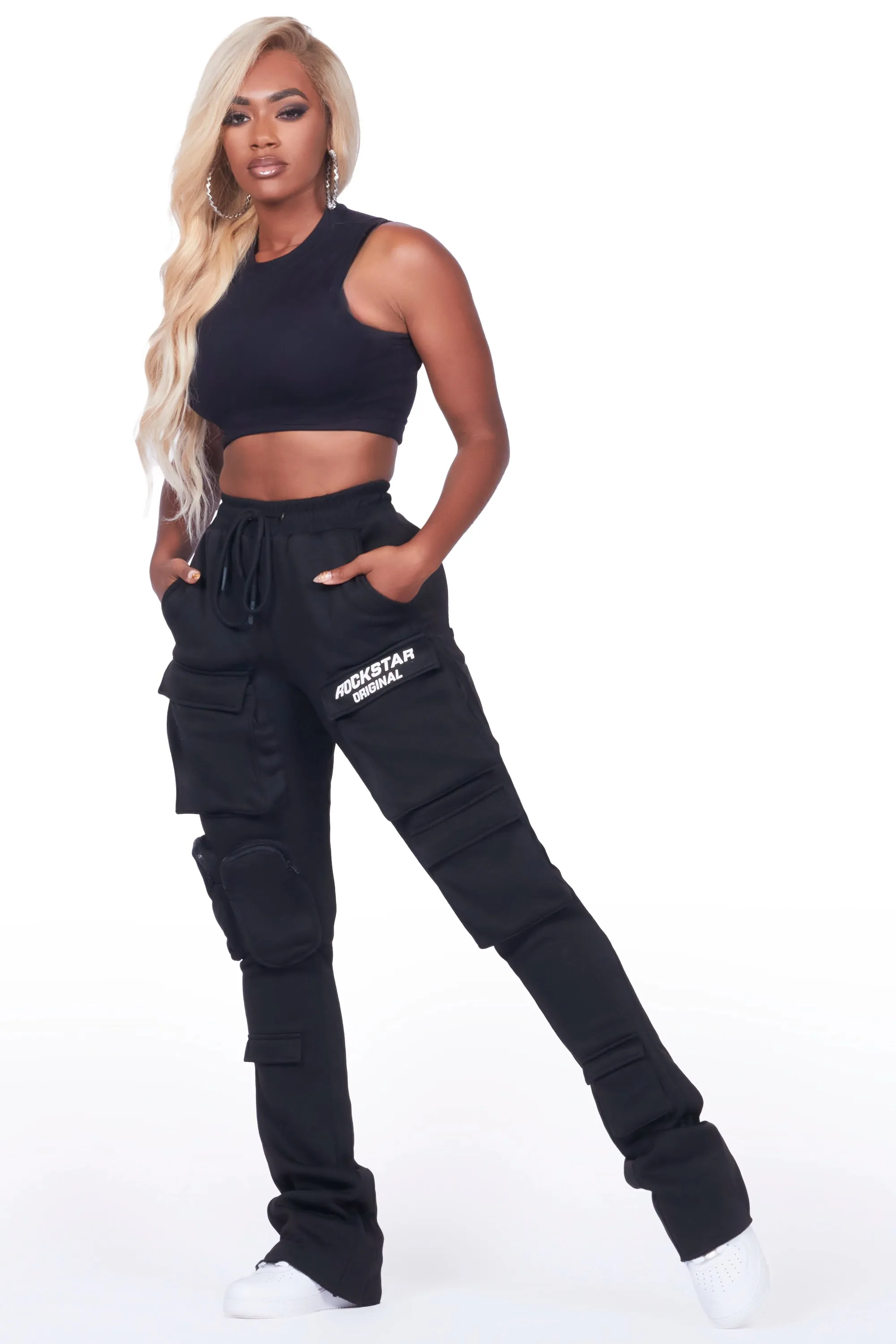 Norika Black/Black Stacked Track Pant