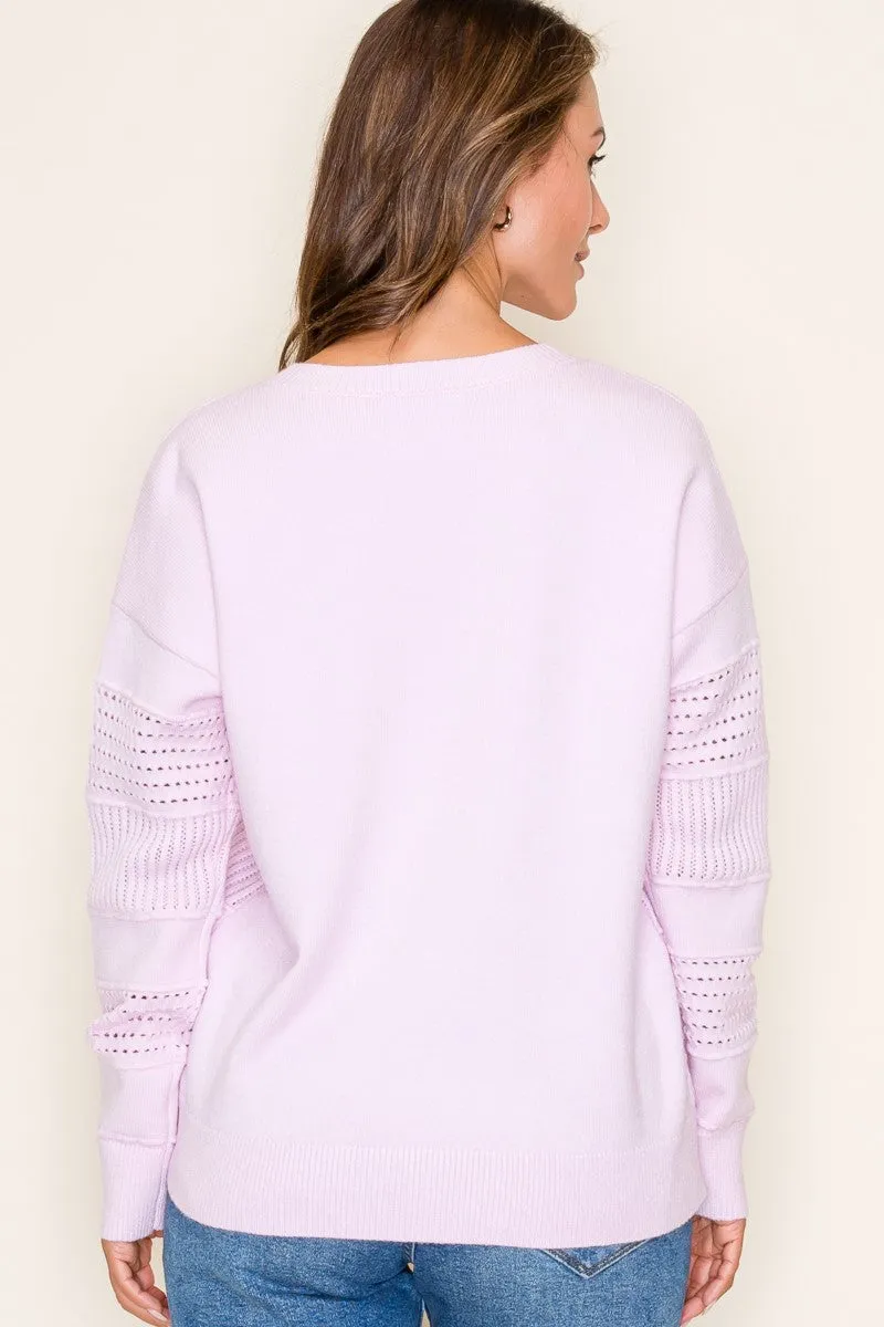 Open Knit Vneck Pullovers - 2 Colors!