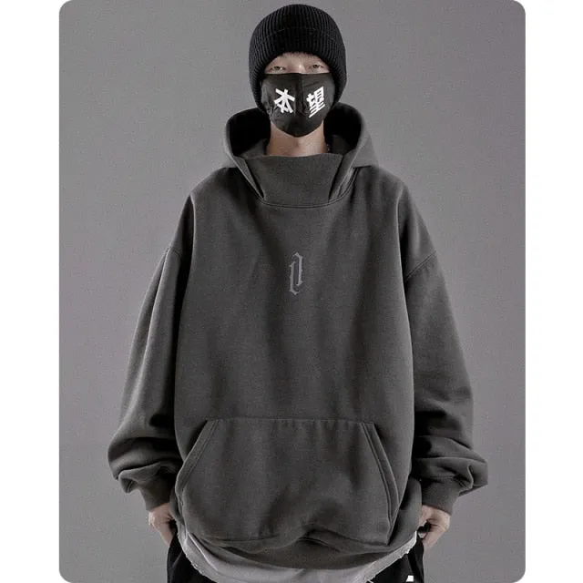 Oversize Winter High Collar Hoodie Jacket