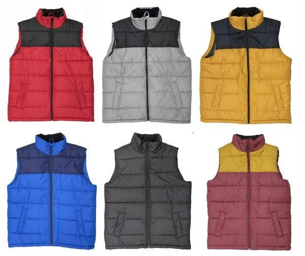 Padded Winter Two Tone Vest