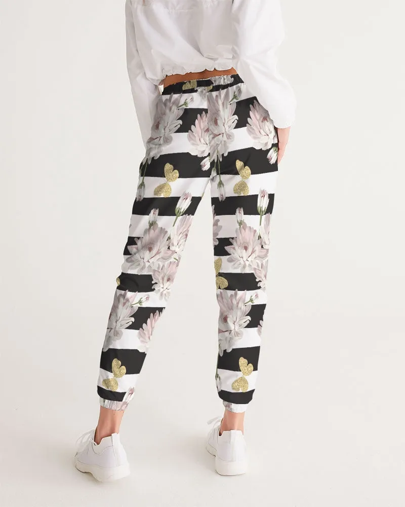 Pink Chrysanthemum Butterflies Women's Lightweight Track Pants