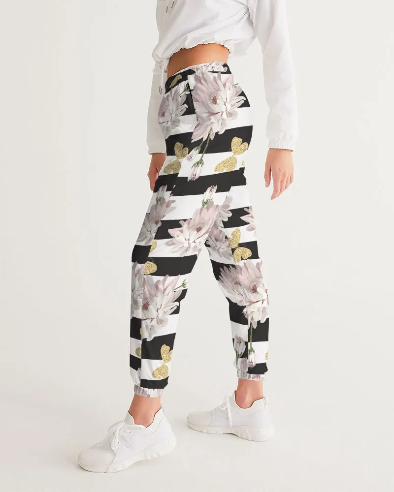 Pink Chrysanthemum Butterflies Women's Lightweight Track Pants